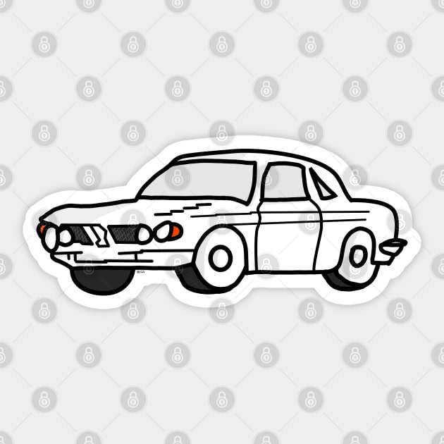 Dad's Old BMW Sticker by Cartoons by NICO